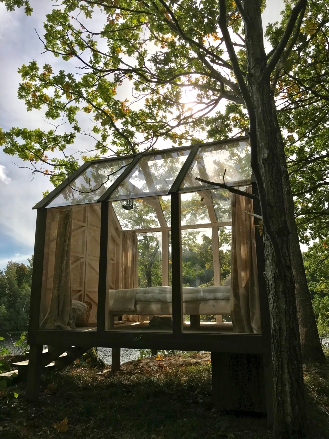 Afternoon. Glass Cabin at Baldernäs Manor