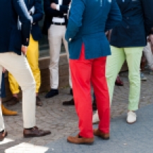 The colorful pant. the yellow pants are rolled and notice the yellow shoes. Photo: http://pants.allrent.us/italian-mens-pants/